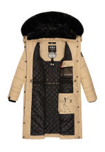 Navahoo Fahmiyaa Damen Winterjacke Beige Größe XS - Gr. 34