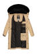 Navahoo Fahmiyaa Damen Winterjacke Beige Größe XS - Gr. 34