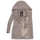 Marikoo Maikoo Damen Trenchcoat Wintermantel Zinc Grey Größe S - Gr. 36