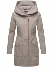 Marikoo Maikoo Damen Trenchcoat Wintermantel Zinc Grey Größe M - Gr. 38