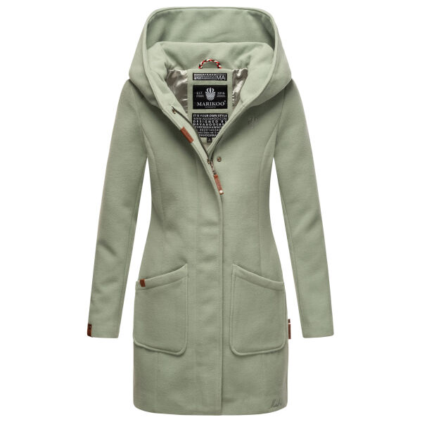 Marikoo Maikoo Damen Trenchcoat Wintermantel Smoky Mint