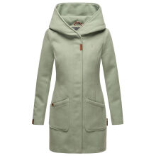 Marikoo Maikoo Damen Trenchcoat Wintermantel Smoky Mint Gr&ouml;&szlig;e M - Gr. 38