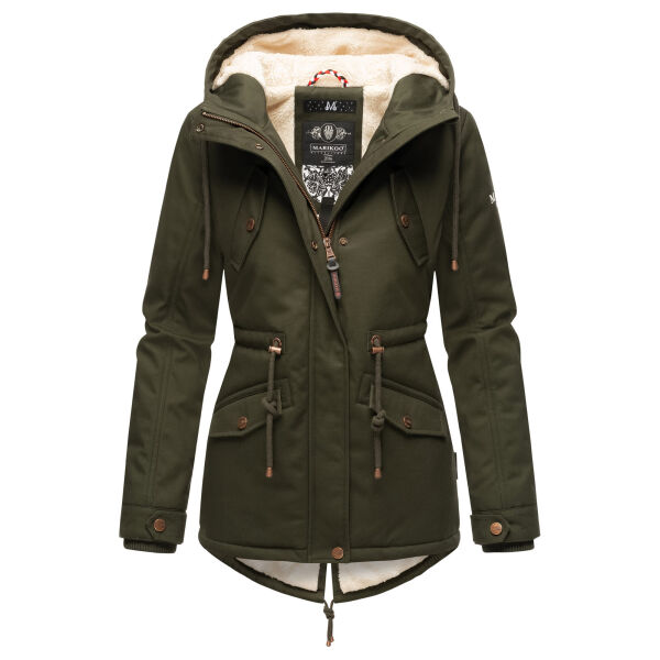 Marikoo Manolya Damen Winter Jacke Dark Dark Olive Größe S Gr
