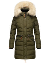 Navahoo Paula Damen Winterjacke Dark Olive Gr&ouml;&szlig;e L - Gr. 40