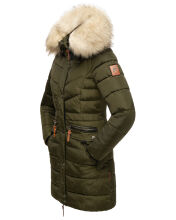 Navahoo Paula Damen Winterjacke Dark Olive Gr&ouml;&szlig;e L - Gr. 40