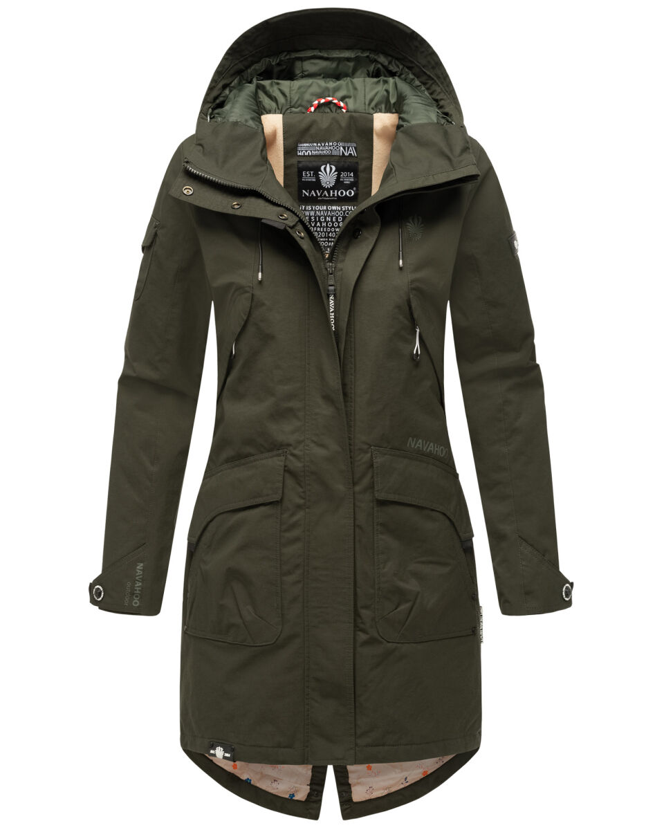 Kapuze Damen Jacken 46 Art 5098 Jacke Steppjacke Damen Kakao Farbe