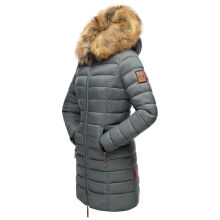 Marikoo Rose Damen Lange Winter Steppjacke Stormy Blue-Gr&ouml;&szlig;e S - Gr. 36