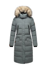 Marikoo Schneesternchen Damen Wintermantel Stormy Blue Größe S - Gr. 36