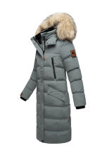 Marikoo Schneesternchen Damen Wintermantel Stormy Blue Größe S - Gr. 36