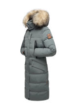 Marikoo Schneesternchen Damen Wintermantel Stormy Blue Größe S - Gr. 36