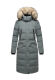Marikoo Schneesternchen Damen Wintermantel Stormy Blue Größe S - Gr. 36