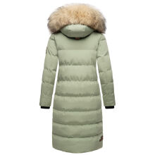 Marikoo Schneesternchen Damen Wintermantel Smokey Mint Größe L - Gr. 40