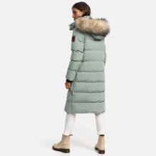 Marikoo Schneesternchen Damen Wintermantel Smokey Mint Größe L - Gr. 40