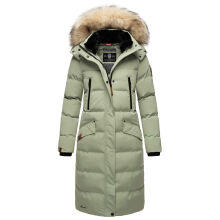 Marikoo Schneesternchen Damen Wintermantel Smokey Mint Größe L - Gr. 40
