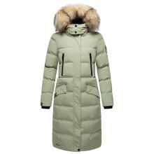 Marikoo Schneesternchen Damen Wintermantel Smokey Mint Größe L - Gr. 40