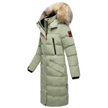 Marikoo Schneesternchen Damen Wintermantel Smokey Mint Größe L - Gr. 40