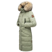 Marikoo Schneesternchen Damen Wintermantel Smokey Mint Größe L - Gr. 40