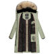 Marikoo Schneesternchen Damen Wintermantel Smokey Mint Größe L - Gr. 40