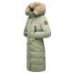 Marikoo Schneesternchen Damen Wintermantel Smokey Mint Größe L - Gr. 40