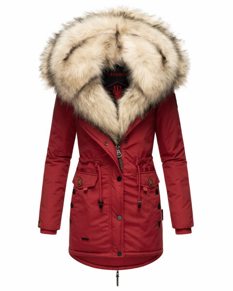 Navahoo Sweety 2in1 ladies winter jacket parka Dark Red Größe S