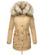 Navahoo Sweety 2in1 ladies winter jacket parka Beige Größe M - Gr. 38