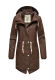 Navahoo Tropical Storm Damen Regenjacke Dark Choco Größe XS - Gr. 34