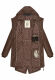 Navahoo Tropical Storm Damen Regenjacke Dark Choco Größe XS - Gr. 34