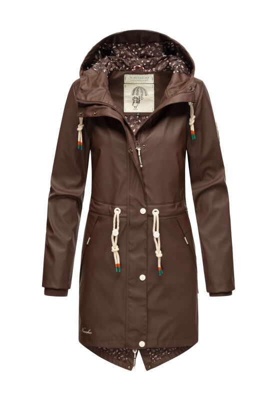 Navahoo Tropical Storm Damen Regenjacke Dark Choco Gr&ouml;&szlig;e L - Gr. 40