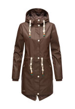 Navahoo Tropical Storm Damen Regenjacke Dark Choco Gr&ouml;&szlig;e L - Gr. 40