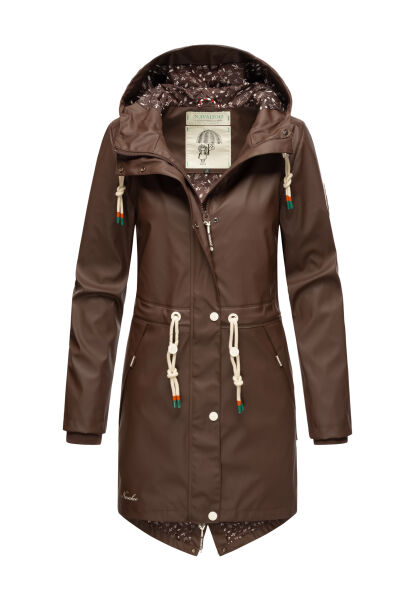 Navahoo Tropical Storm Damen Regenjacke Dark Choco Größe 3XL - Gr. 46