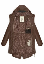 Navahoo Tropical Storm Damen Regenjacke Dark Choco Größe 3XL - Gr. 46