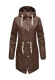 Navahoo Tropical Storm Damen Regenjacke Dark Choco Größe 3XL - Gr. 46