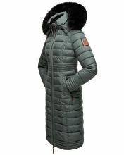 Navahoo Umay Damen Winter-Mantel Stormy Blue Größe XL - Gr. 42