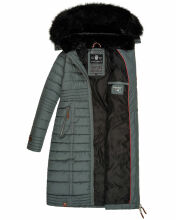 Navahoo Umay Damen Winter-Mantel Stormy Blue Größe XL - Gr. 42