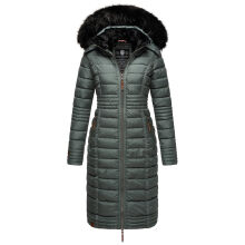 Navahoo Umay Damen Winter-Mantel Stormy Blue Gr&ouml;&szlig;e XXL - Gr. 44