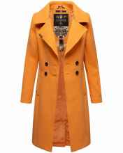 Navahoo Wooly Damen Trenchcoat Winter Mantel Apricot Sorbet Größe XL - Gr. 42