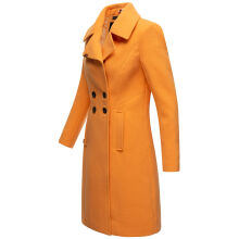 Navahoo Wooly Damen Trenchcoat Winter Mantel Apricot Sorbet Größe XL - Gr. 42