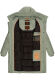 Marikoo Yuikoo Damen Wintermantel Smokey Mint Größe M - Gr. 38