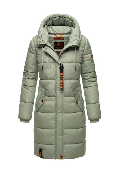 Marikoo Yuikoo lange Damen Winterjacke Smokey Mint-Größe XL - Gr. 42