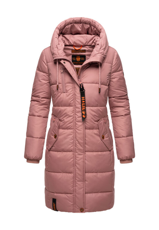 Marikoo Yuikoo lange Damen Winterjacke Dark Rose