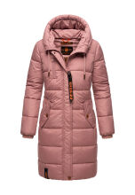 Marikoo Yuikoo lange Damen Winterjacke Dark Rose-Gr&ouml;&szlig;e XL - Gr. 42