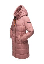 Marikoo Yuikoo lange Damen Winterjacke Dark Rose-Gr&ouml;&szlig;e XL - Gr. 42