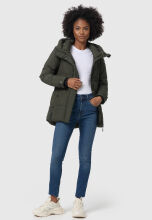 Marikoo Akumaa Damen Winterjacke Dark Olive Größe S - Gr. 36