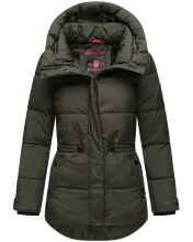 Marikoo Akumaa Damen Winterjacke Dark Olive Gr&ouml;&szlig;e XXL - Gr. 44