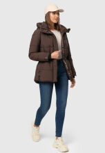 Marikoo Akumaa Damen Winterjacke Dark Choco Gr&ouml;&szlig;e XXL - Gr. 44