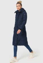 Marikoo Ayumii Damen Winterjacke Navy Gr&ouml;&szlig;e L - Gr. 40