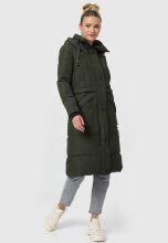 Marikoo Ayumii Damen Winterjacke Dark Olive Größe L - Gr. 40