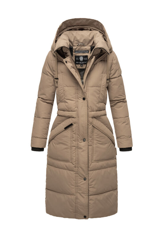 Marikoo Ayumii Damen Winterjacke Taupe Grey Gr&ouml;&szlig;e XL - Gr. 42