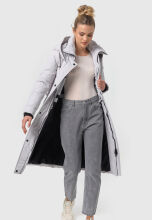 Marikoo Ayumii Damen Winterjacke Light Grey Gr&ouml;&szlig;e L - Gr. 40