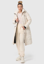 Marikoo Ayumii Damen Winterjacke Creme Größe L - Gr. 40